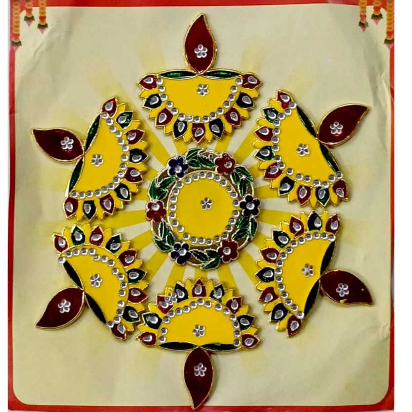 Rangoli Acrylic Kolam Deepavali / Diwali / Decoration | Shopee Malaysia
