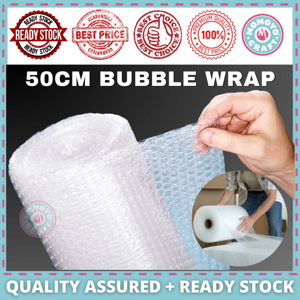 Momoyocraft Bubble Wrap 50cm Single Layer Buble Wrap Packaging