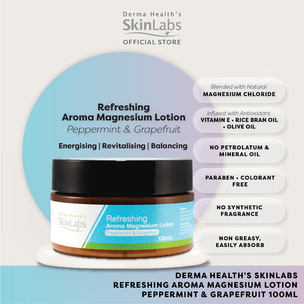 Derma Health's Skinlab Refreshing Aroma Magnesium Lotion - Peppermint ...