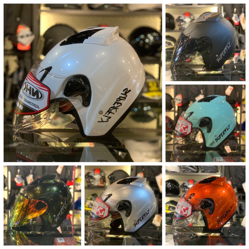 NHK x SUPERFLY R6 V2 OPENFACE HELMET | Shopee Malaysia