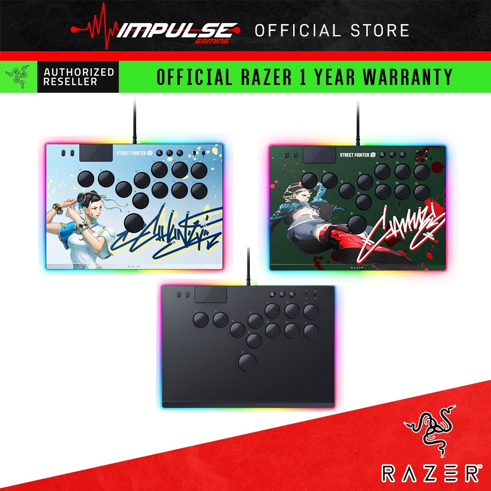 Razer Kitsune All-Button Arcade Controller - Low-Profile, Slim Form ...