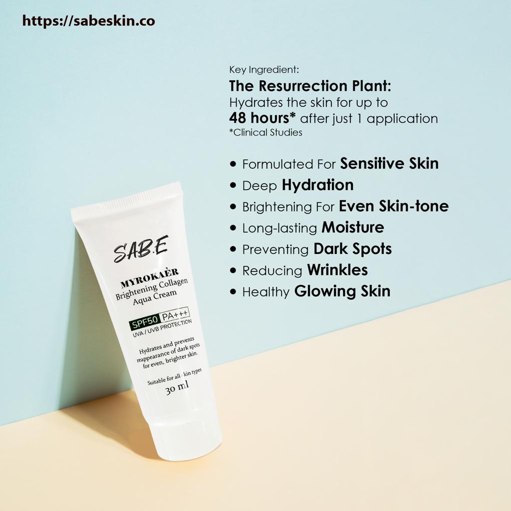 SAB.E (Brightening Collagen Aqua Cream) | Shopee Malaysia