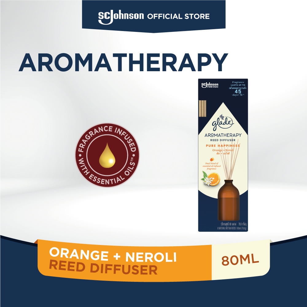 Glade Aromatherapy Reed Diffuser Orange (80ml) Shopee Malaysia