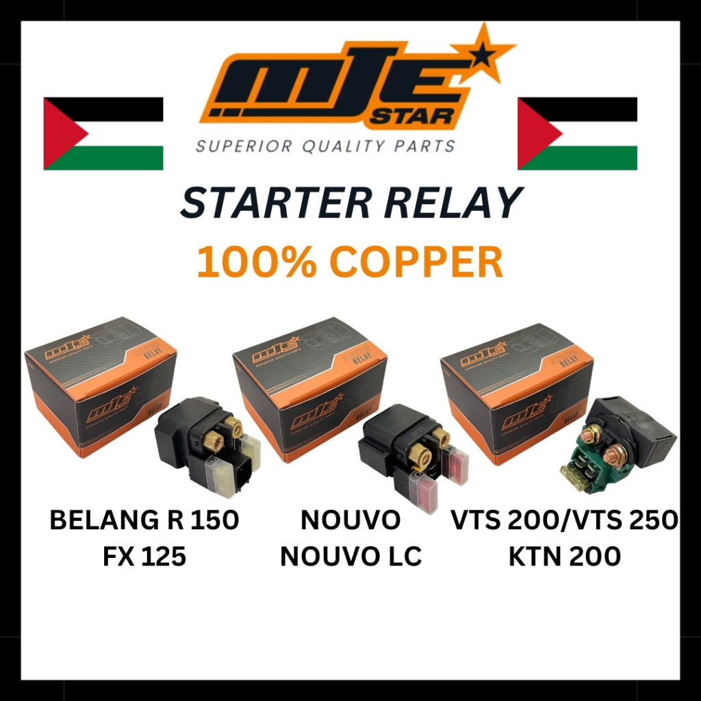 STARTER RELAY BELANG R STARTER RELAY NOUVO STARTER RELAY VTS 200 RELAY