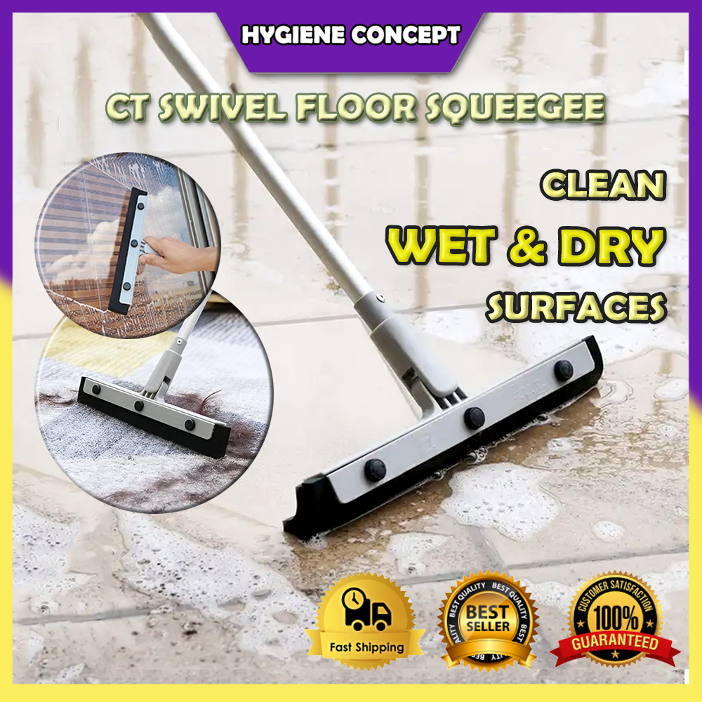 CT Flexible Floor Squeegee Complete / Push and Pull Floor Squeegee