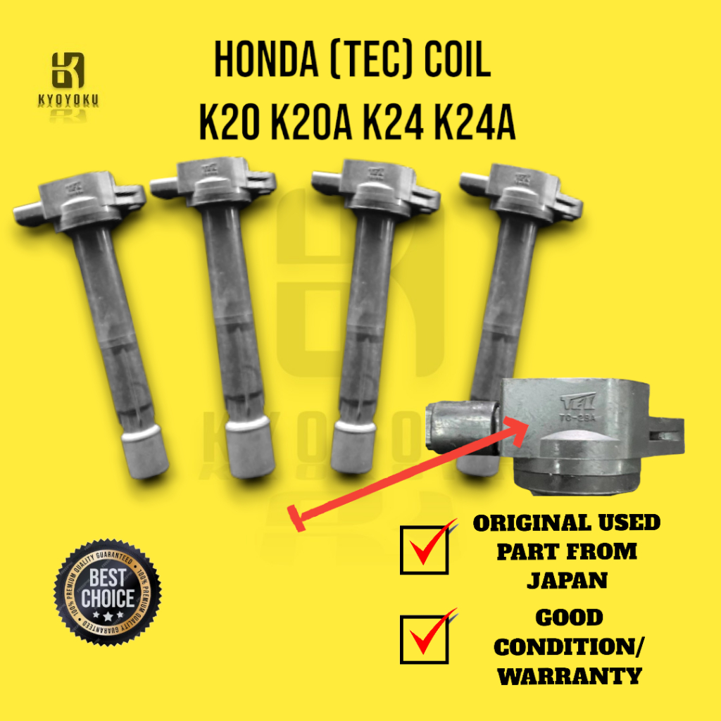 KYOYOKU Honda Ignition Plug Coil K20 K20A K24 K24A Honda Accord SDAFD1