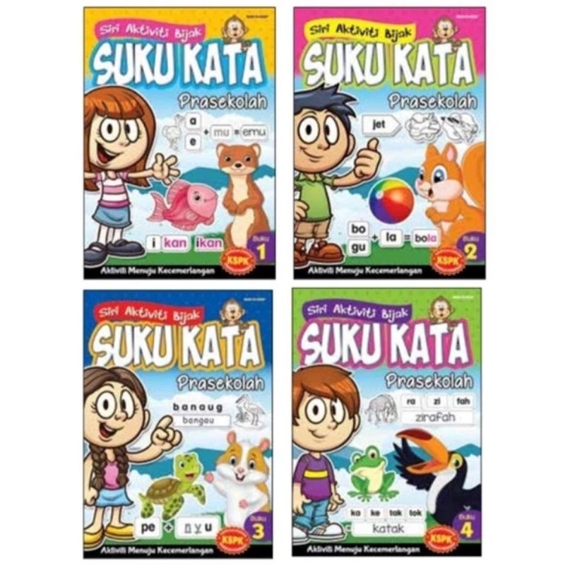 1set Buku Siri Aktiviti Suku Kata Prasekolah Shopee Malaysia