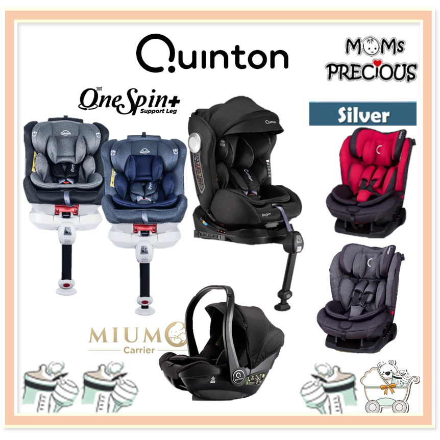 Quinton Miumo ISize Carrier / One Spin+ 360° Safety Baby Car Seat / Quinton Silver Shopee