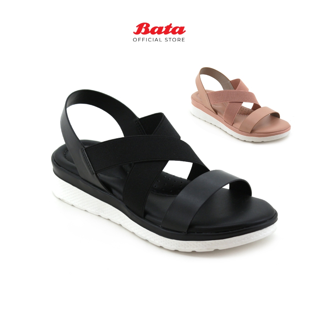 Bata on sale black sandals