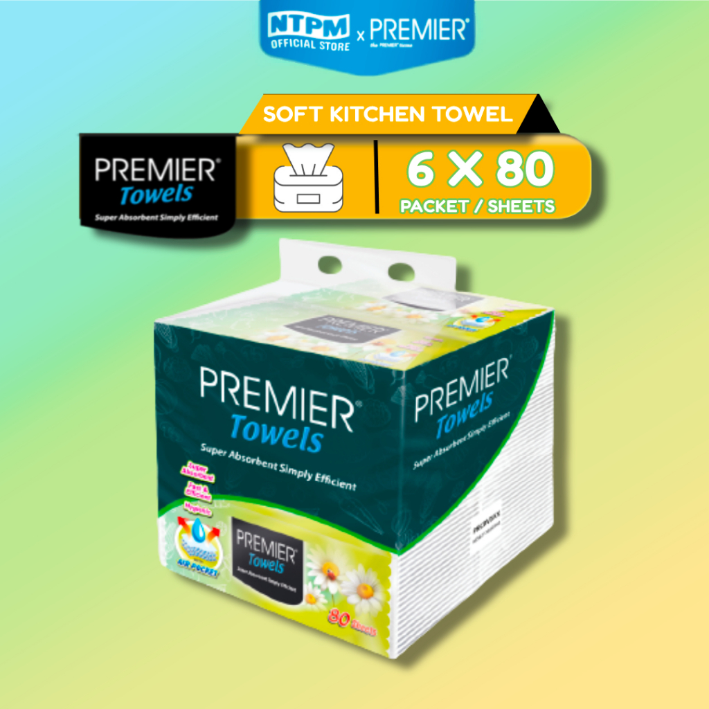 Premier Soft Pack Kitchen Towel (80'S x 6pkt) Shopee Malaysia
