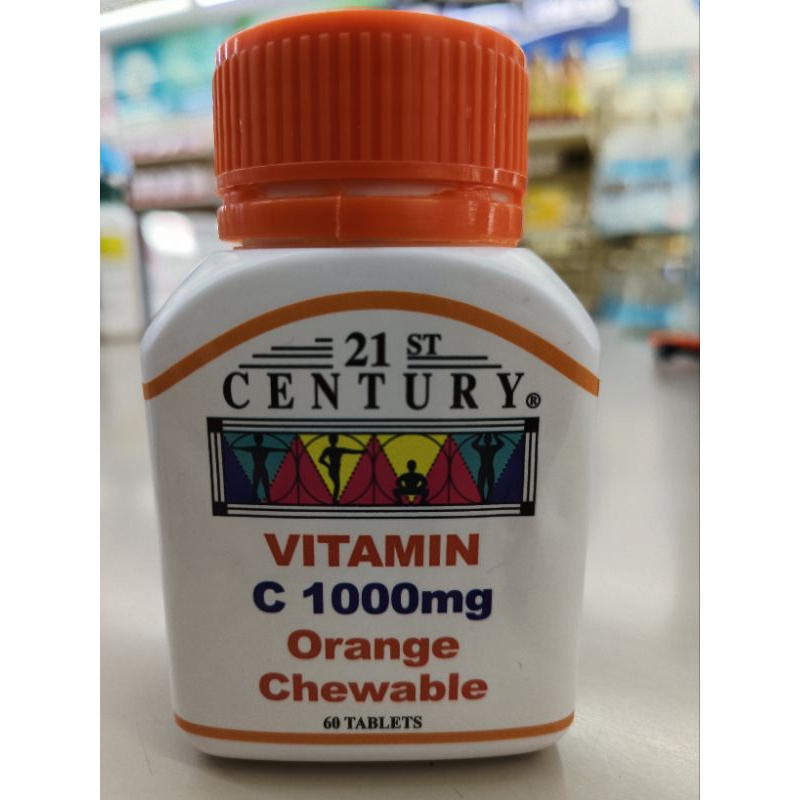 21st Century Vitamin C 1000mg Orange Chewable 60s (exp08/2024