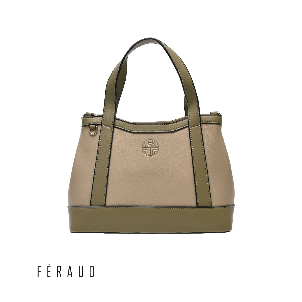 Feraud Women Two Tone Double Handle Bag FHB0612PN3MG3 Shopee Malaysia