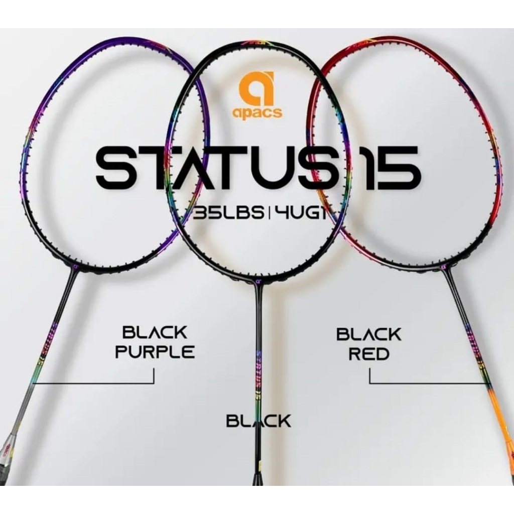 (Original) Apacs Status 15 【NO STRING】Badminton Racket (1pcs) | Shopee ...