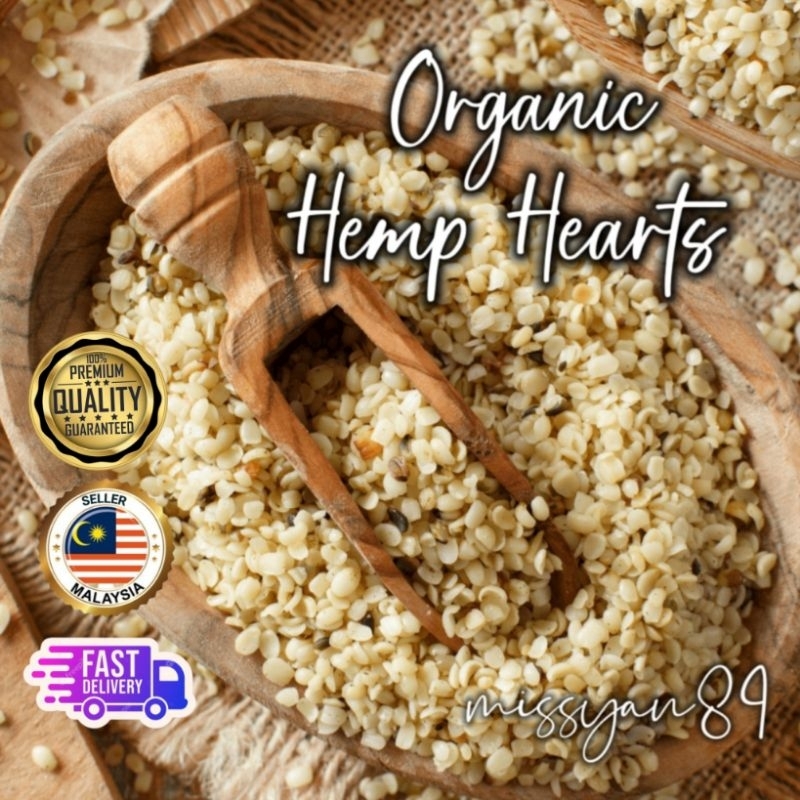 500g Organic Golden Hemp Hearts / Shelled Hemps Seed Keto Superfood