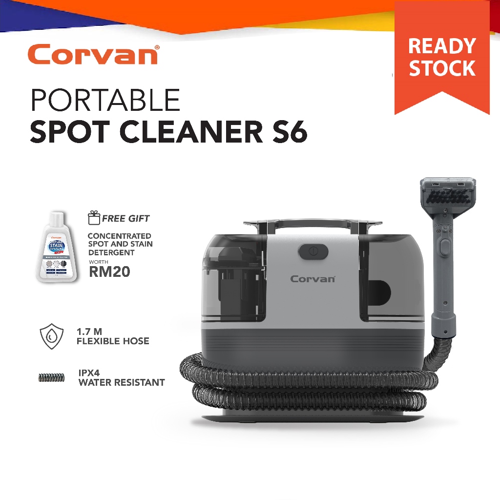 READY STOCK] Corvan Spot Cleaner S6 - Carpet & Upholstery Cleaning wi