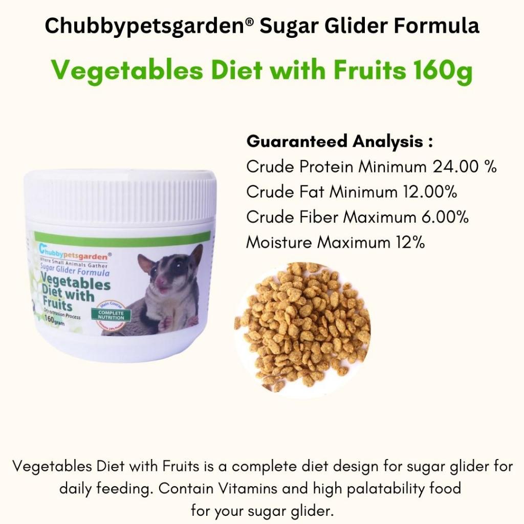 Chubbypetsgarden Sugar glider food HPW calcium supplement makanan sugar