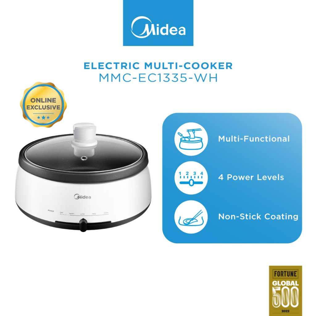 Midea MMC EC1335 WH 3.5L Electric Multi Cooker With Non Stick