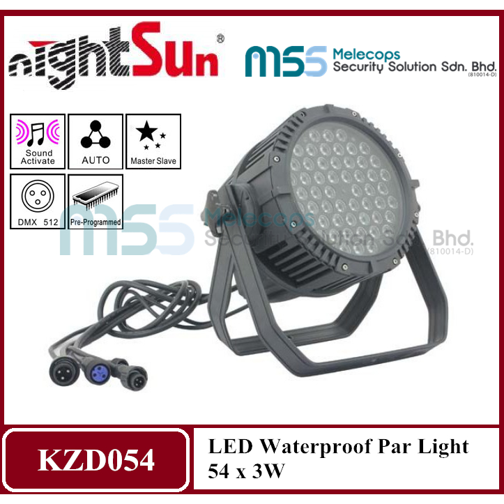 NIGHTSUN KZD054 LED Waterproof Par Light 54 x 3W Shopee Malaysia