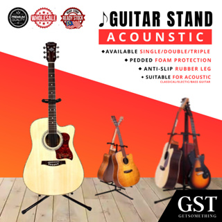 Guitar Stand Folding Guitar Stand with Padded Foam Fit Acoustic Guitar,  Bass Guitar, Electric Guitar, Banjo, Ukulele, Mandolin, Violin and More :  : Musical Instruments