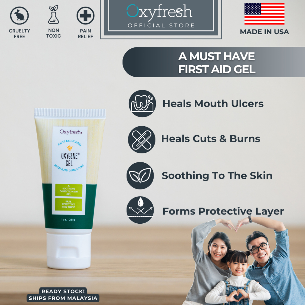 Oxyfresh Skin & Gum Care Oxygene Gel For Ulcers, Cuts, Wounds | Gel ...