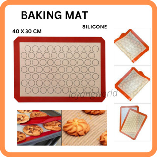 Baker Depot 2 Pcs Swiss Roll Cake Mat Pad Baking Tool Pastry Tools Silicone Nonstick Baking Rug Mat Silicone Mould