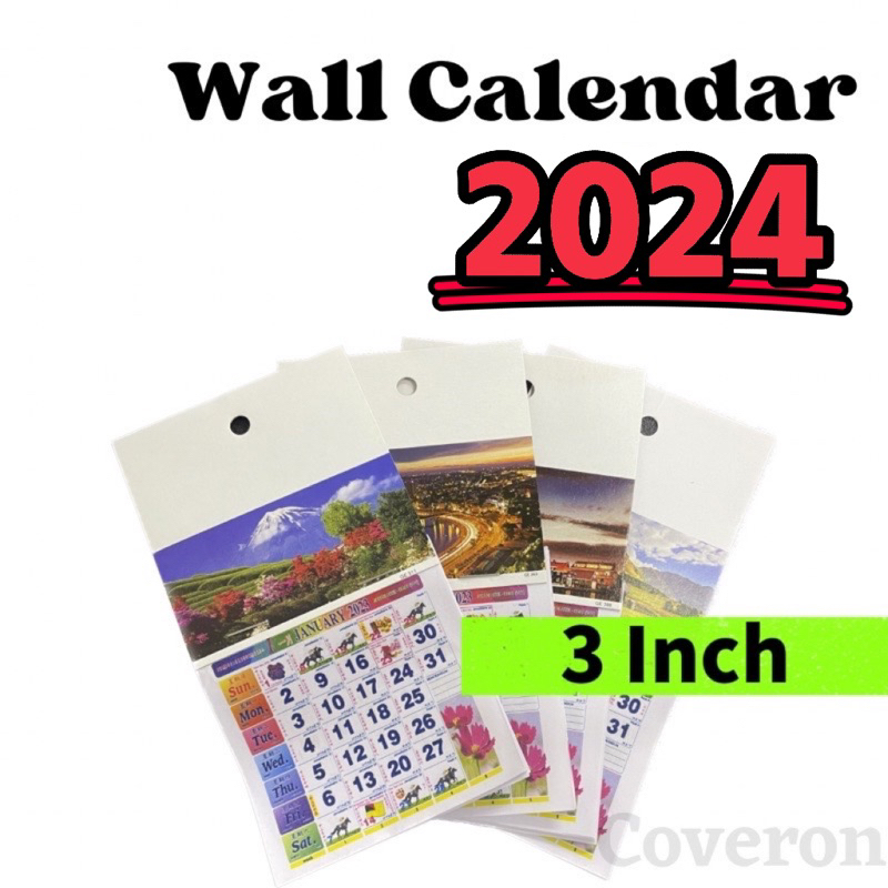 3 Inch Wall Calendar 2025 / Kalendar Dinding / Horse Calendar