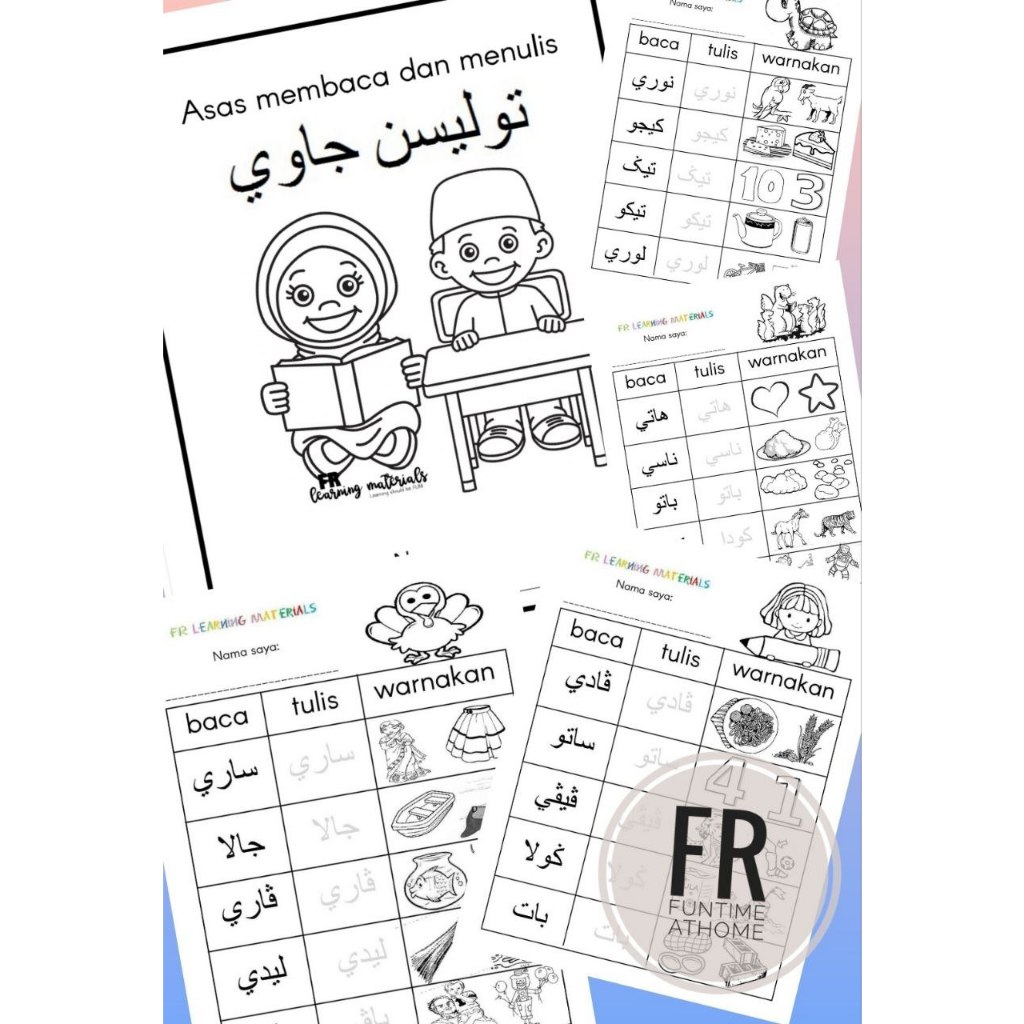 [PRINTABLE PDF] Tulisan Jawi Asas Membaca dan Menulis Suku Kata Terbuka ...