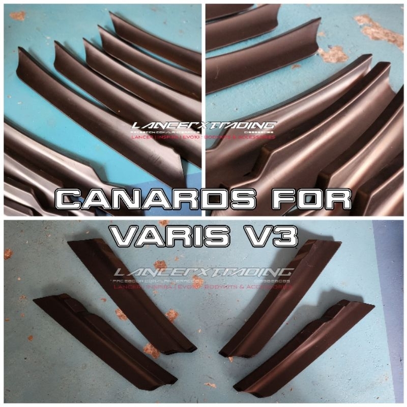 Canards For Varis V3 Front Bumper Mitsubishi Lancer Proton Inspira ...