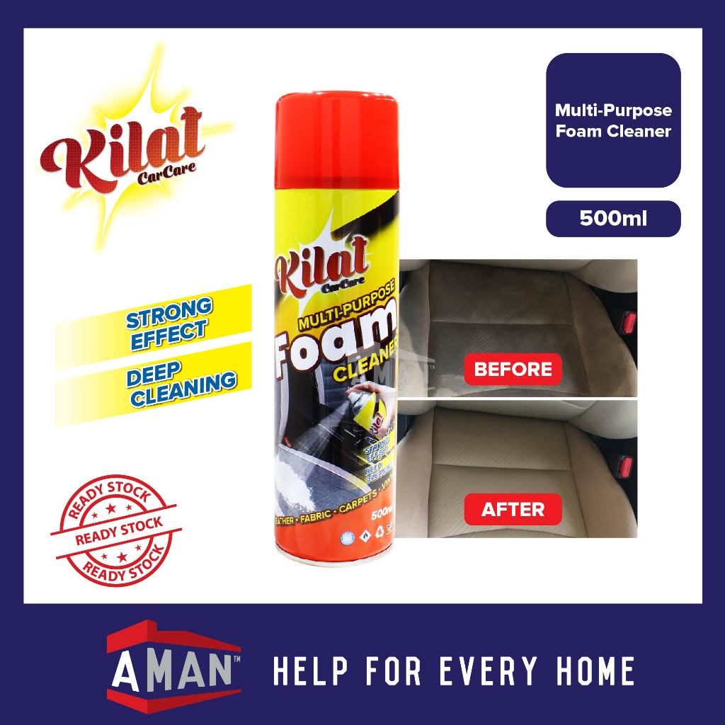 KILAT Multipurpose Foam Cleaner Spray Car Cleaner Bubble Foam Spray