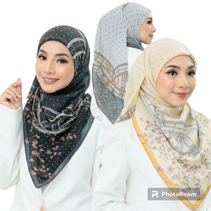 Tudung Bawal Cotton Voile Premium Corak Bidang 45 | Abstrak Printed ...