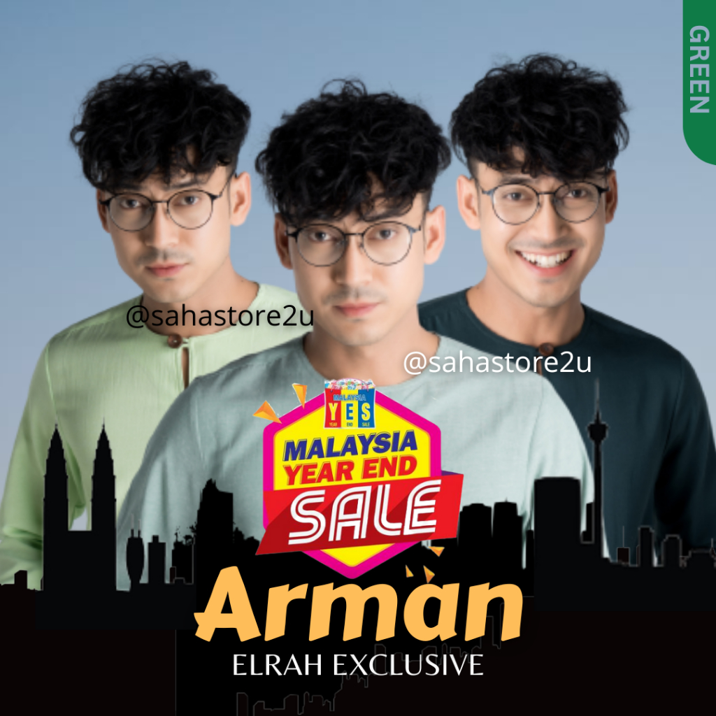 Kurta Arman Elrah Exclusive BAJU RAYA Emerald Mint Green Tea Pastel ...
