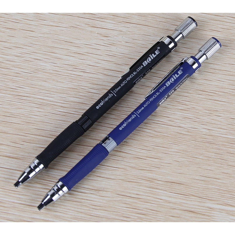 2.0mm Mechanical Pencil Auto Pencils with Sharpener 2B Baile BL520A