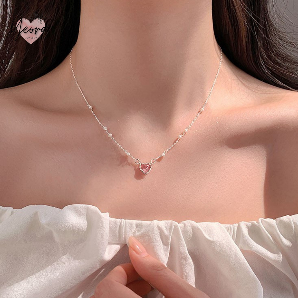Pendant Necklace for Women Korean Style 925 Silver Rantai Leher Perempuan Ready Stock Shopee Malaysia