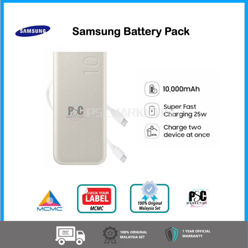 SAMSUNG BATTERY PACK TYPE C 25w fast charging Shopee Malaysia