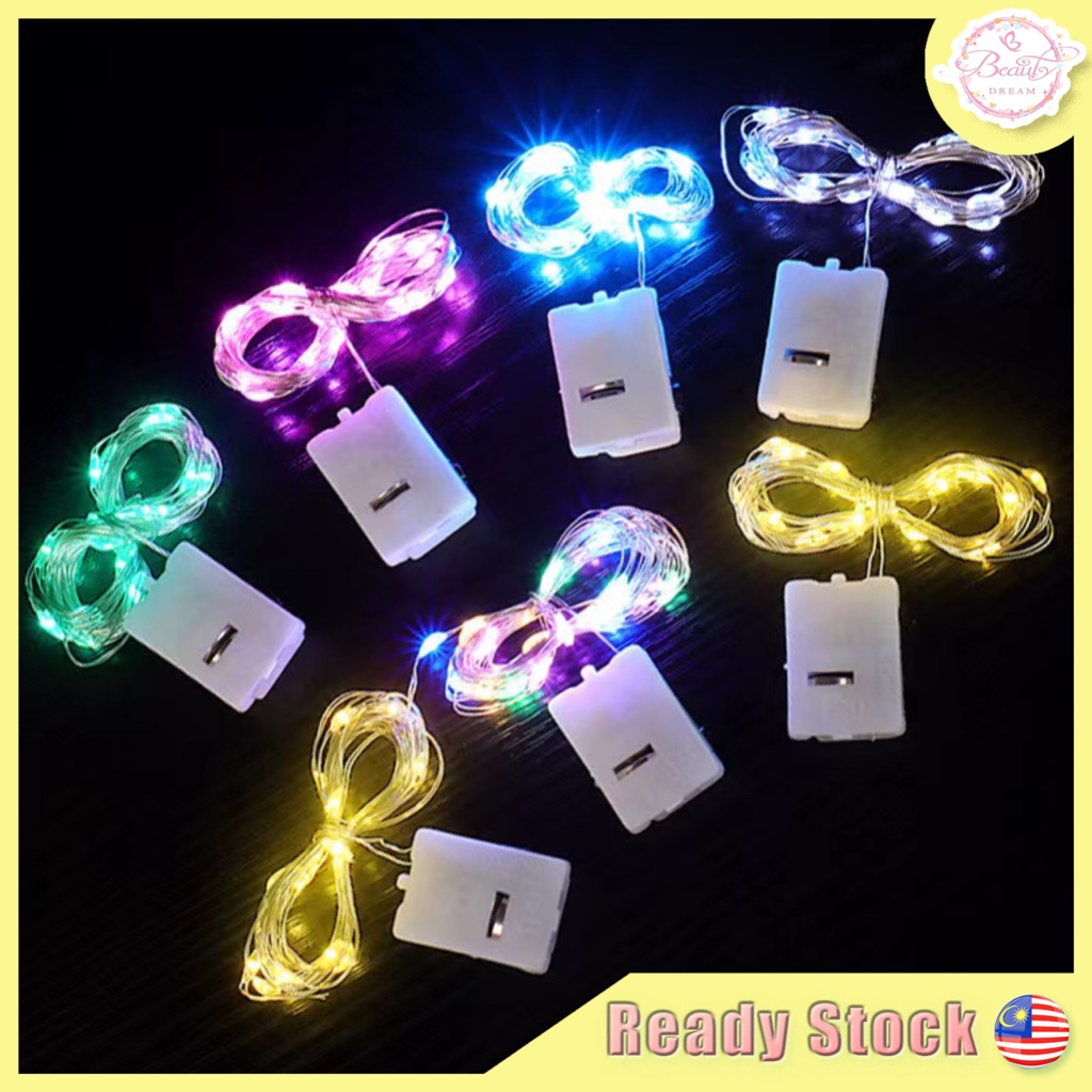 ⚡️Ready Stock⚡️1/2/3 Meter LED Light String Multicolour Fairy Light ...