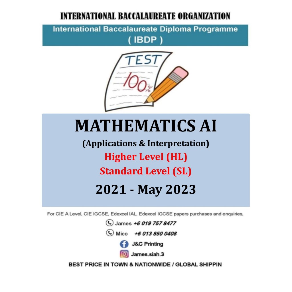 IB Past Year Papers (IBDP) MATHEMATICS AI : Applications ...