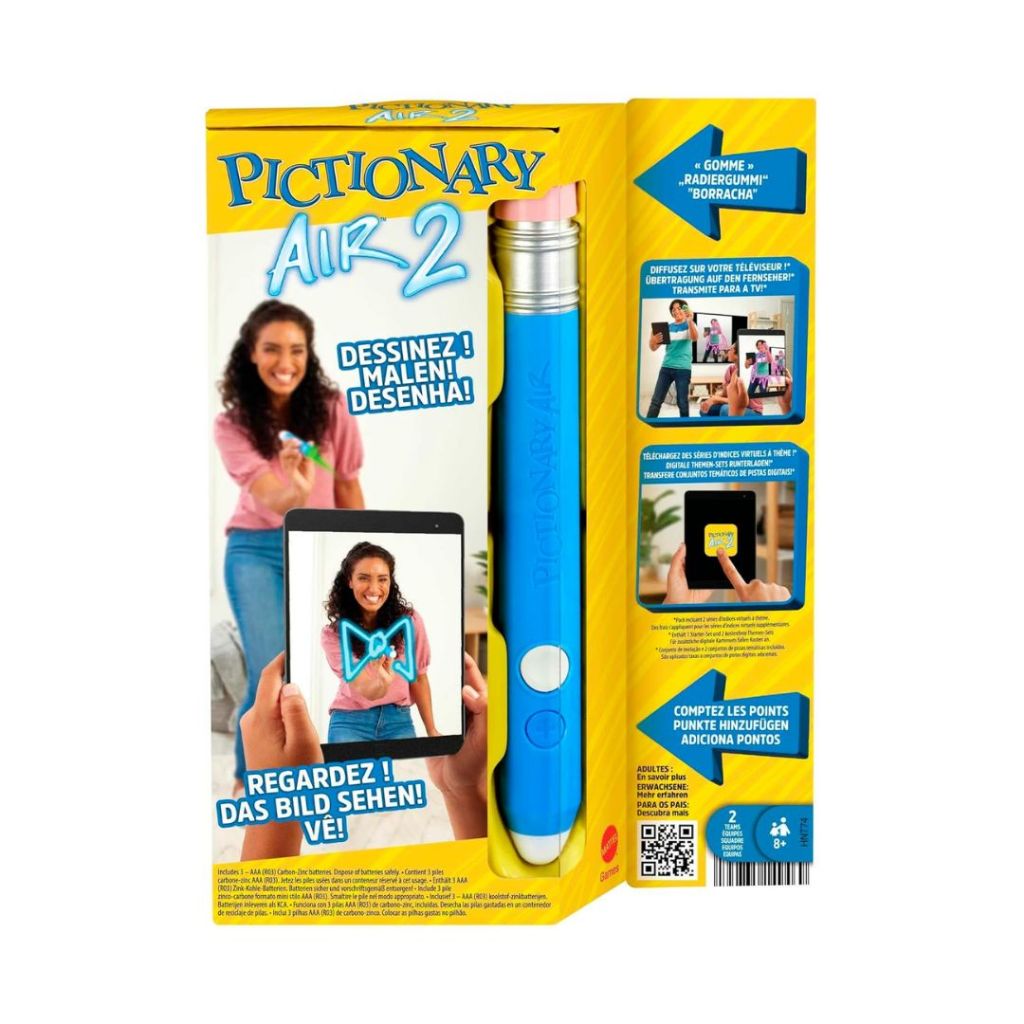Mattel Games Pictionary Air 2 Game Draw in the Air and See it On