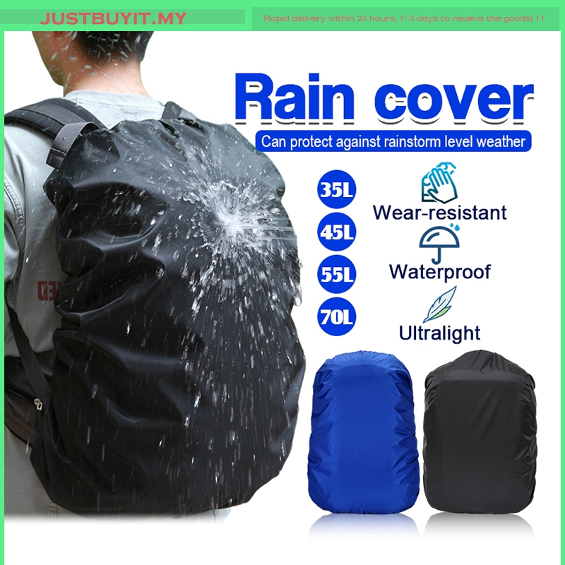 20L-70L rain cover outdoor backpack backpack mountaineering bag pull rod  schoolbag waterproof cover dust-proof mudbag | Shopee Malaysia