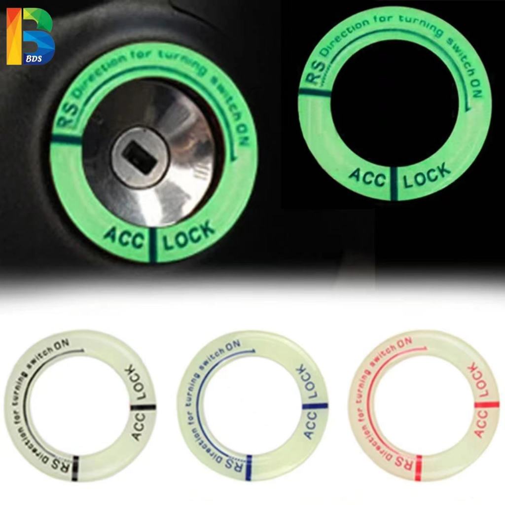 Glow Key Ring Hole Sticker Car Key Ring Sticker Ignition Switch Cover