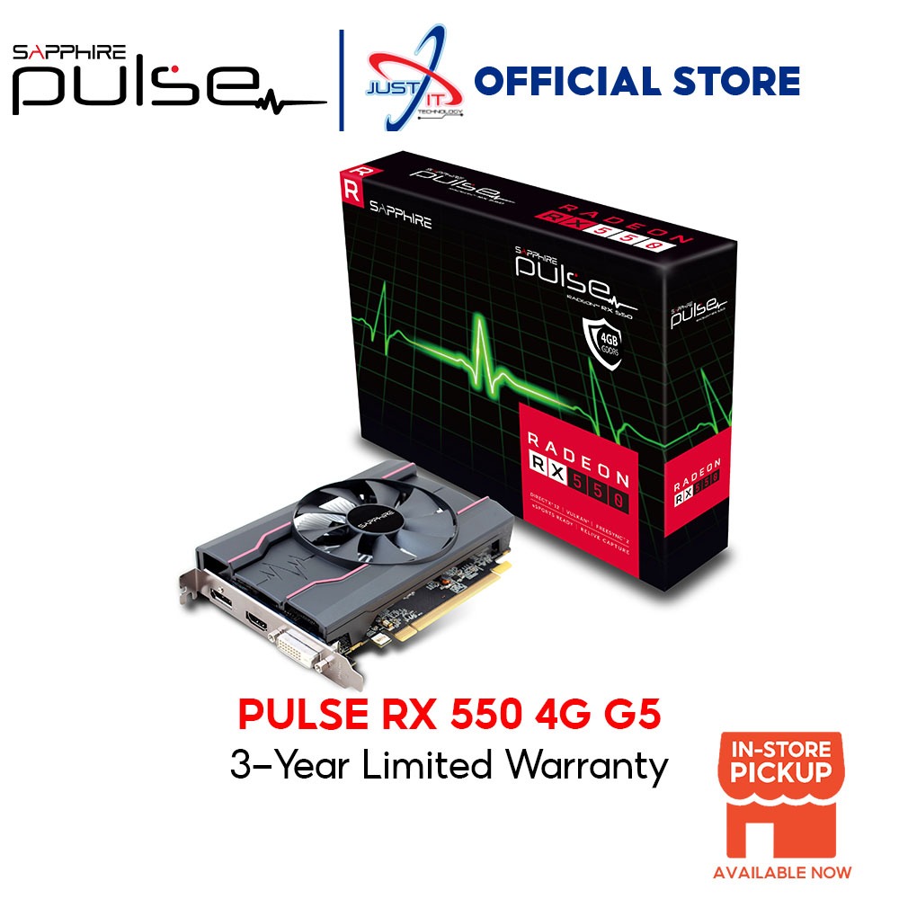 Sapphire radeon rx discount 550 4gb ddr5 pulse