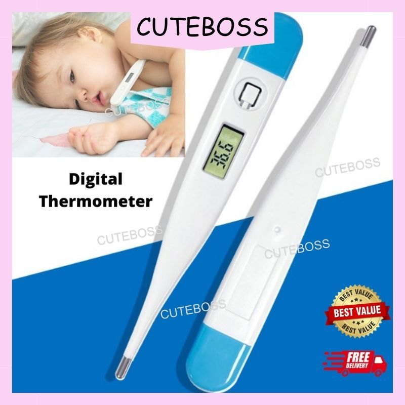 Digital Electronic Body Thermometer With Beep Oral Baby Adult Armpit