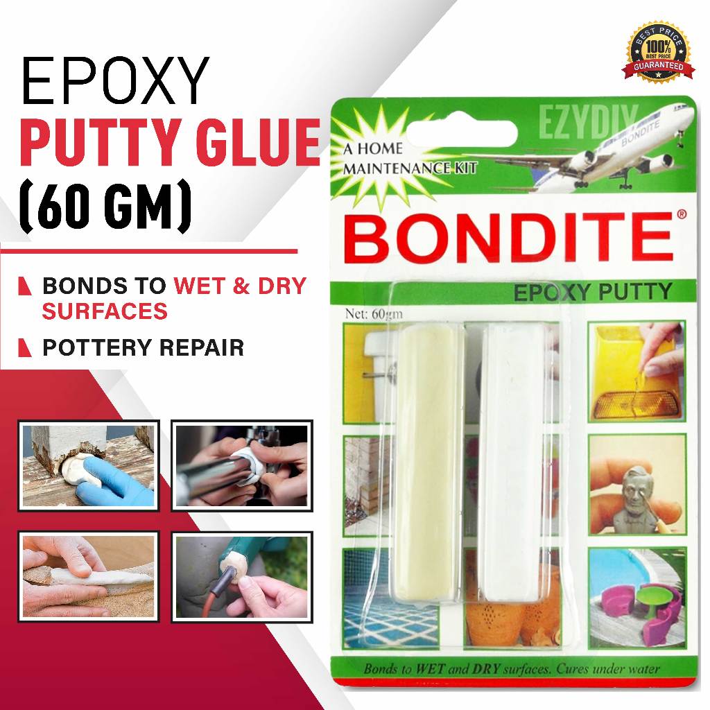 Bondite Epoxy Putty Glue (60gm) Home Maintenance Kit Shopee Malaysia