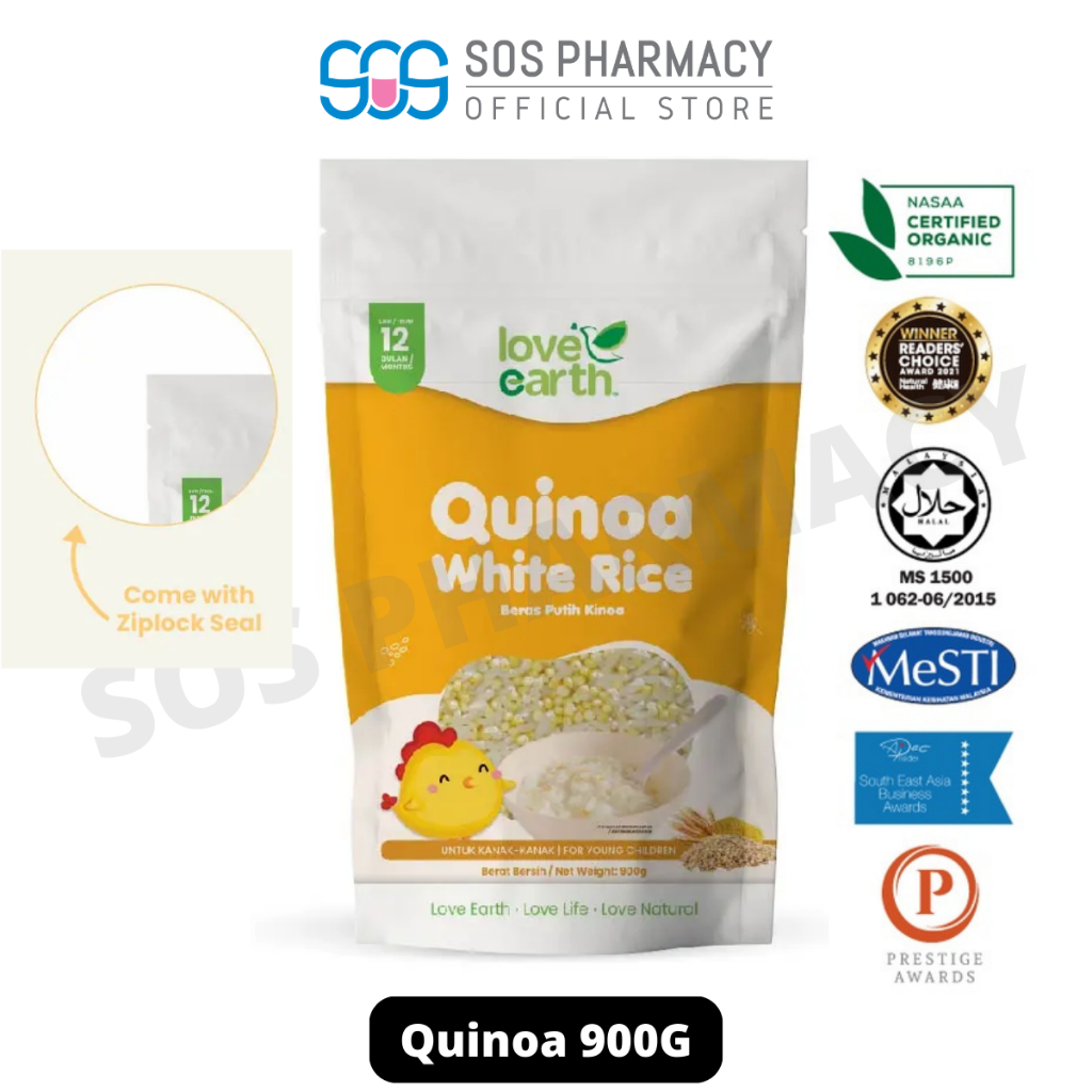 Love Earth Organic Baby Rice (Quinoa) 900g | Shopee Malaysia