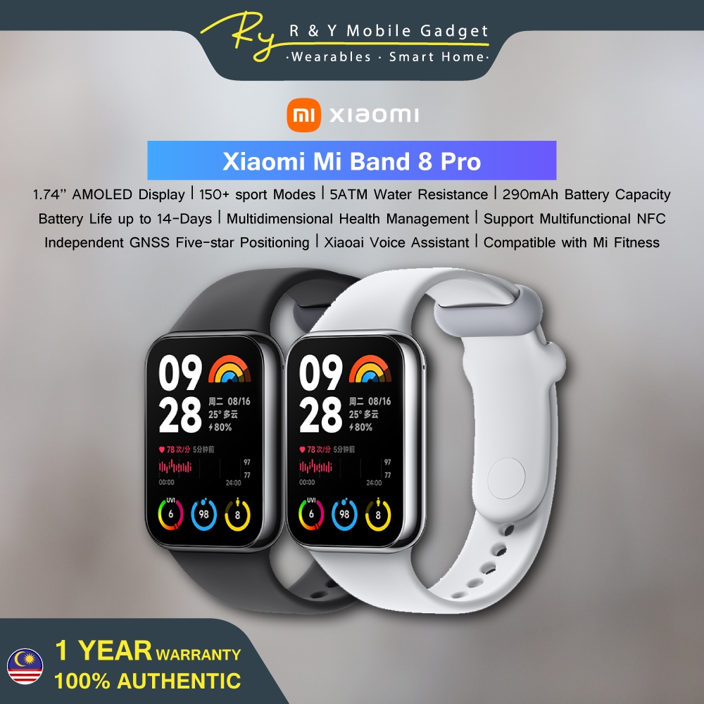 Xiaomi Band 8 Pro with 1.74″ AMOLED display, 150+ sport modes, GPS