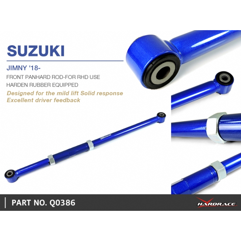 Suzuki Jimny JB74 2018+ - Hardrace Front Panhard Rod Q0386 Suzuki Jimny JB74 2018+ - Hardrace Front Panhard Rod Q0386