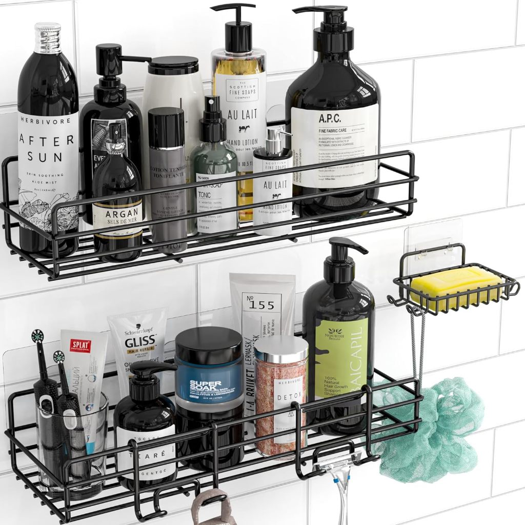 Non-perforated bathroom shelves Household toilet soap holder Toiletry ...