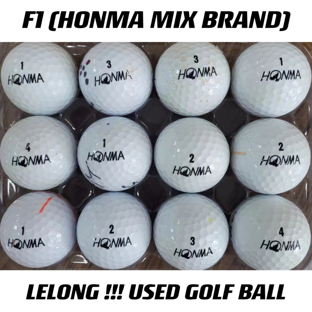 👍READY STOCK👍LELONG USED GOLF BALLS 12ball/PACK (GRADE D/E/F) MIX BRAND