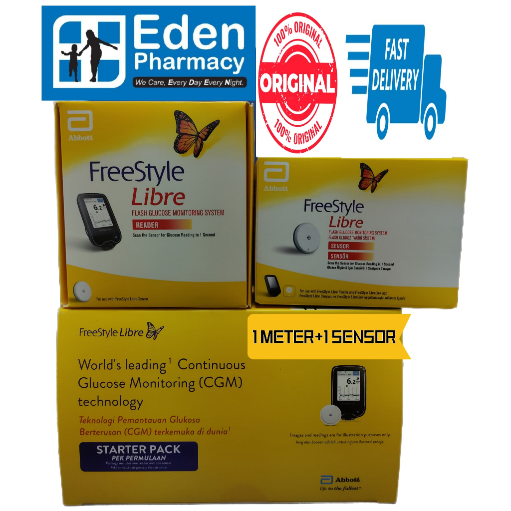 Abbott freestyle libre meter starter pack ( 1 meter + 1 sensor