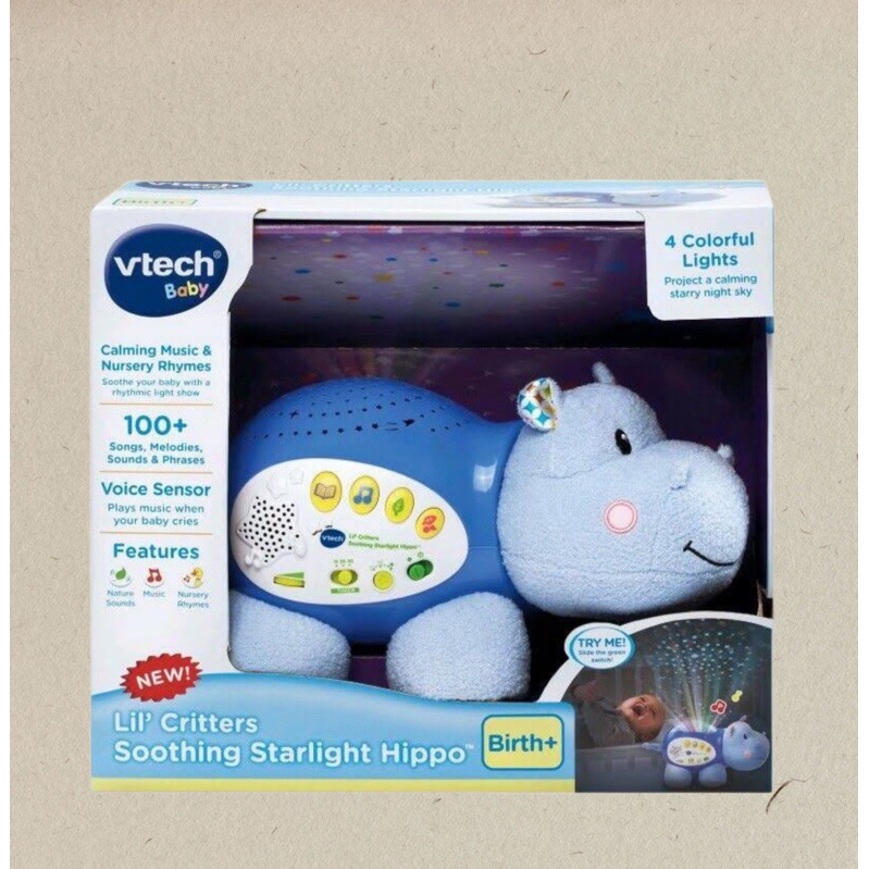 VTECH Hippo Newborn Baby Soothing Toys Vetch Hippo Music Projector ...