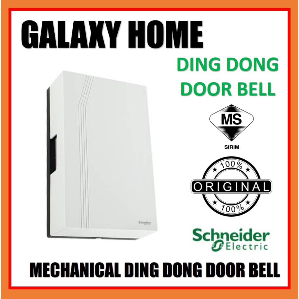 SCHNEIDER DOORBELL MECHANICAL DING DONG / LOCENG DING DONG DOOR BELL ...